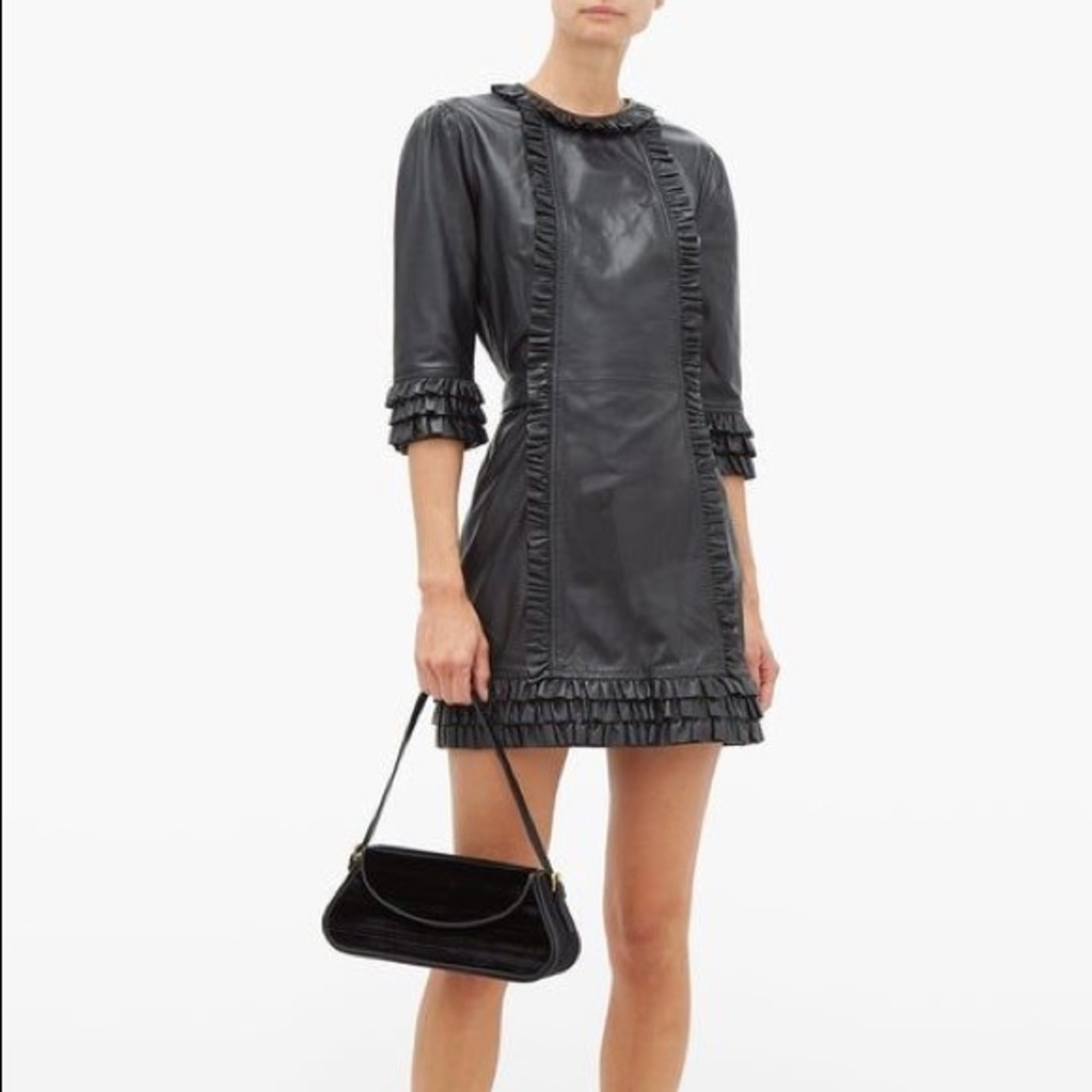 The Vampire’s Wife x Current/Elliot leather dress NWT